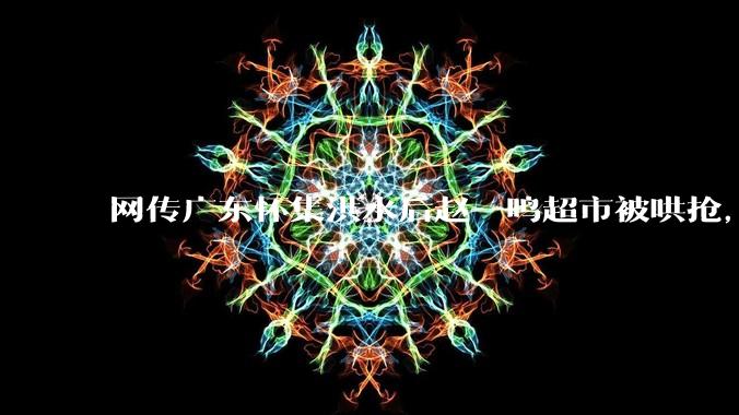 网传广东怀集洪水后赵一鸣超市被哄抢，县***回应相关单位正在核实，若属实哄抢者该承担哪些法律责任？